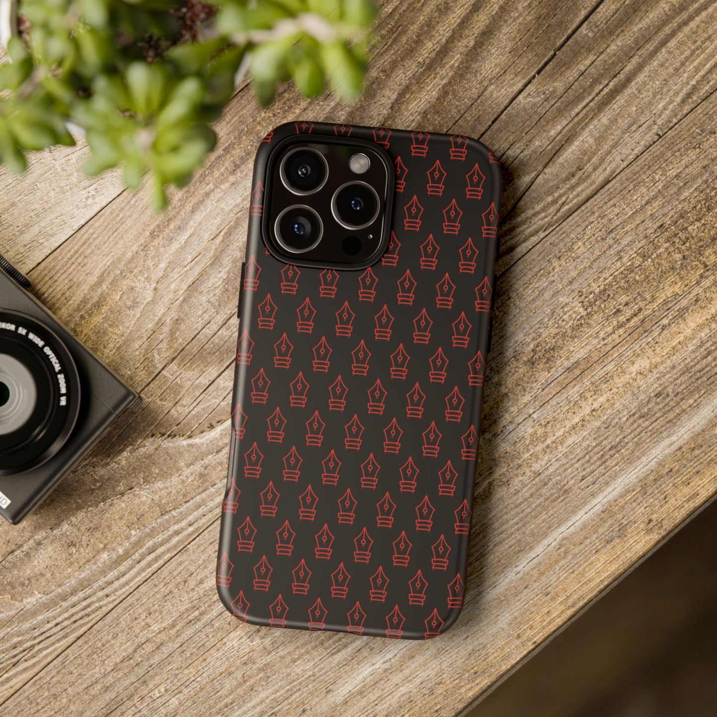 Inked Legacy Pattern Tough Case – Red Script Edition