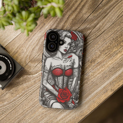 Scarlet Siren Tough Case – Rose Tattoo Edition