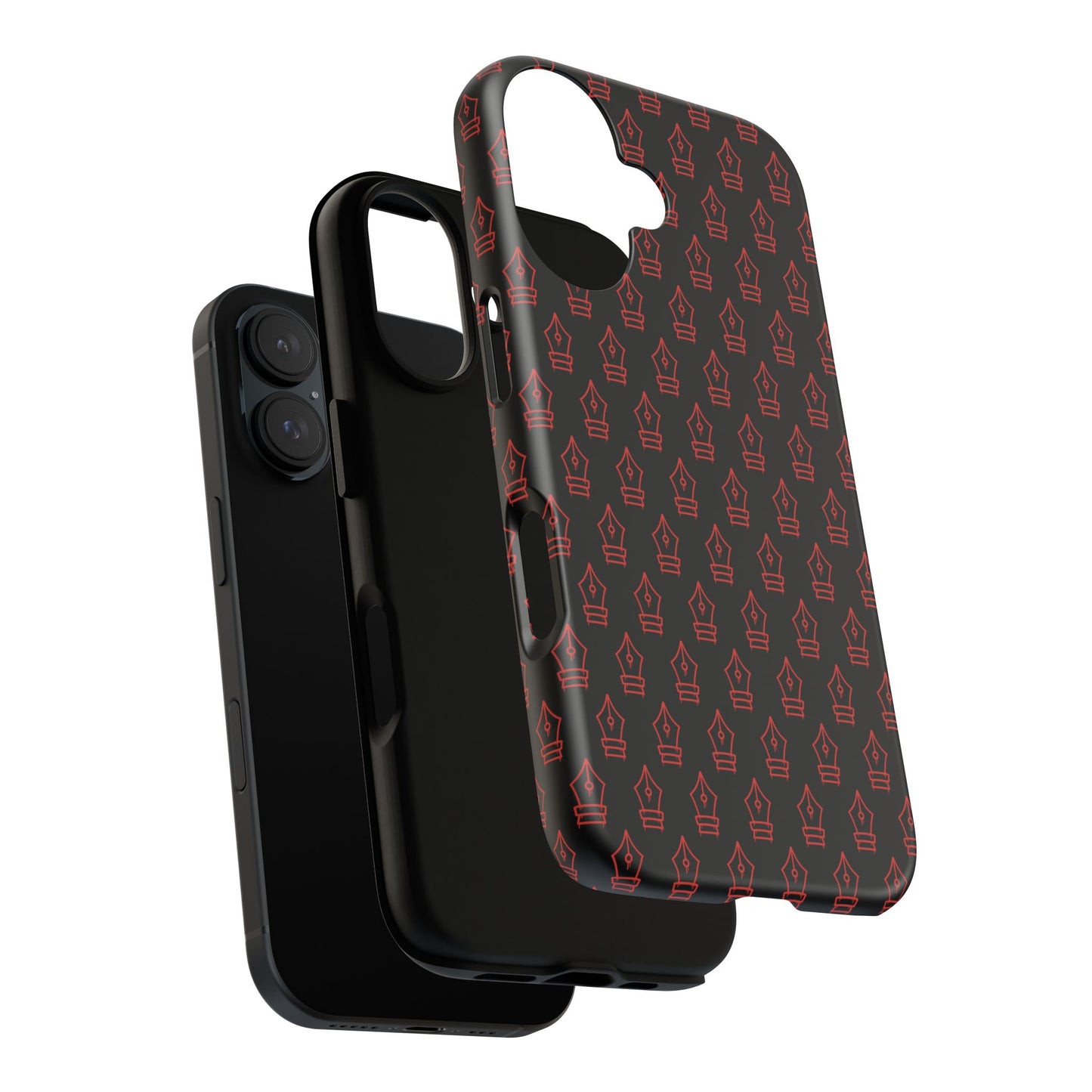 Inked Legacy Pattern Tough Case – Red Script Edition