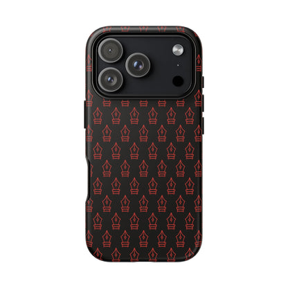 Inked Legacy Pattern Tough Case – Red Script Edition