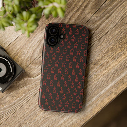 Inked Legacy Pattern Tough Case – Red Script Edition
