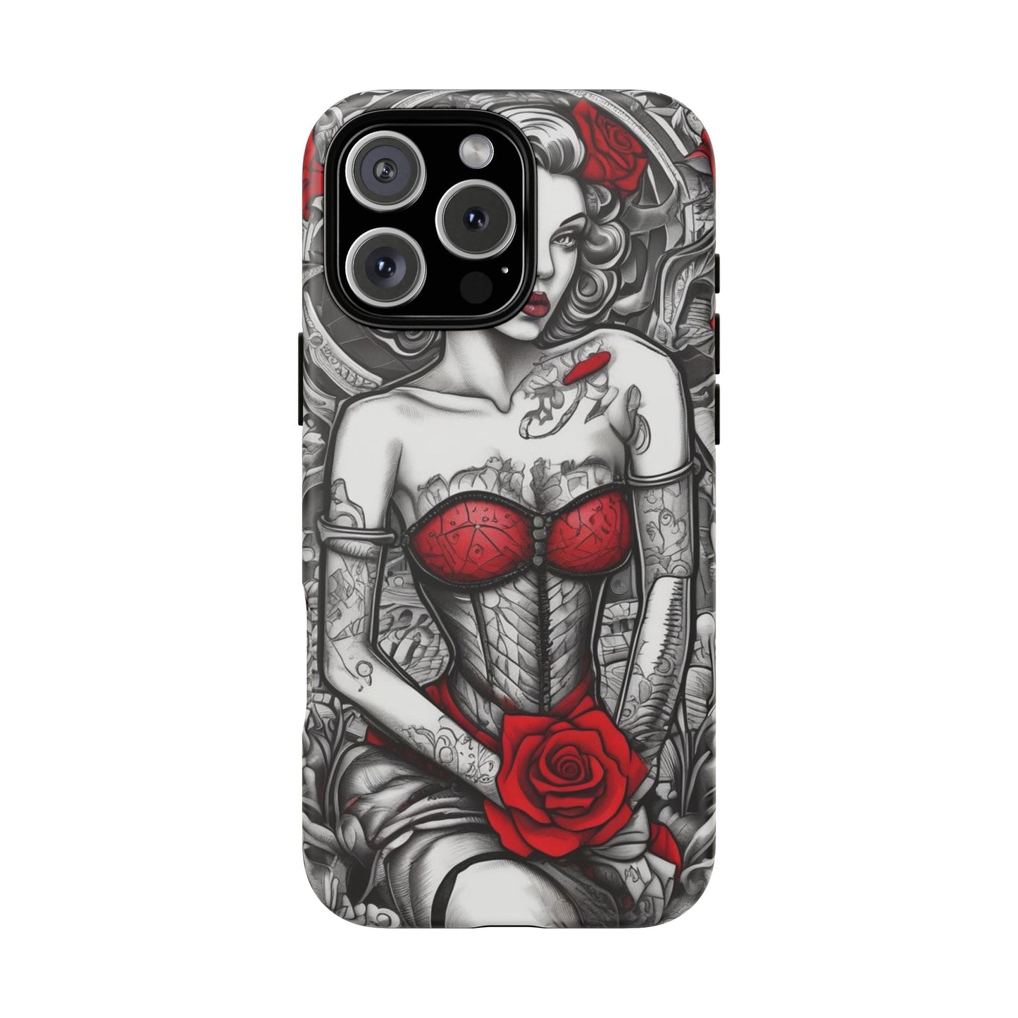Scarlet Siren Tough Case – Rose Tattoo Edition