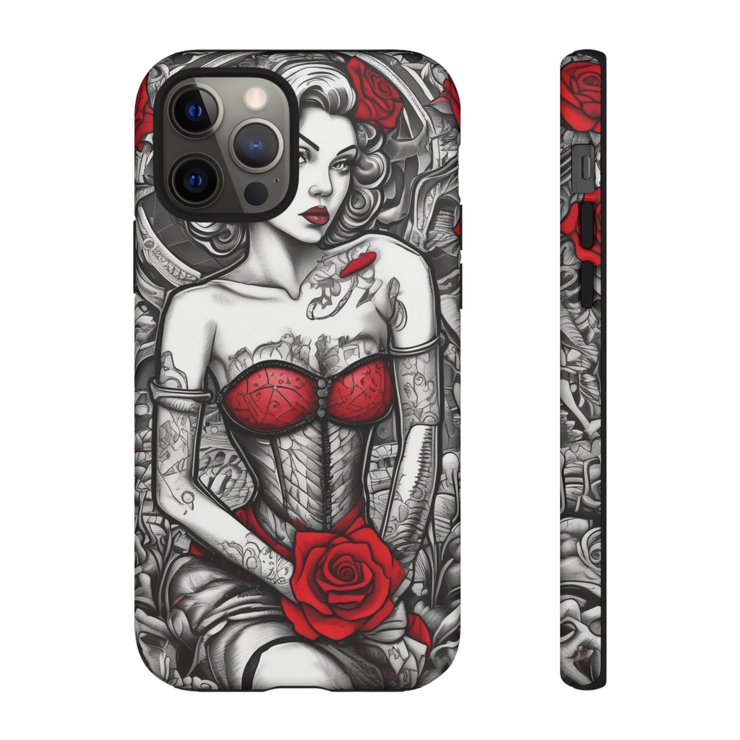 Scarlet Siren Tough Case – Rose Tattoo Edition