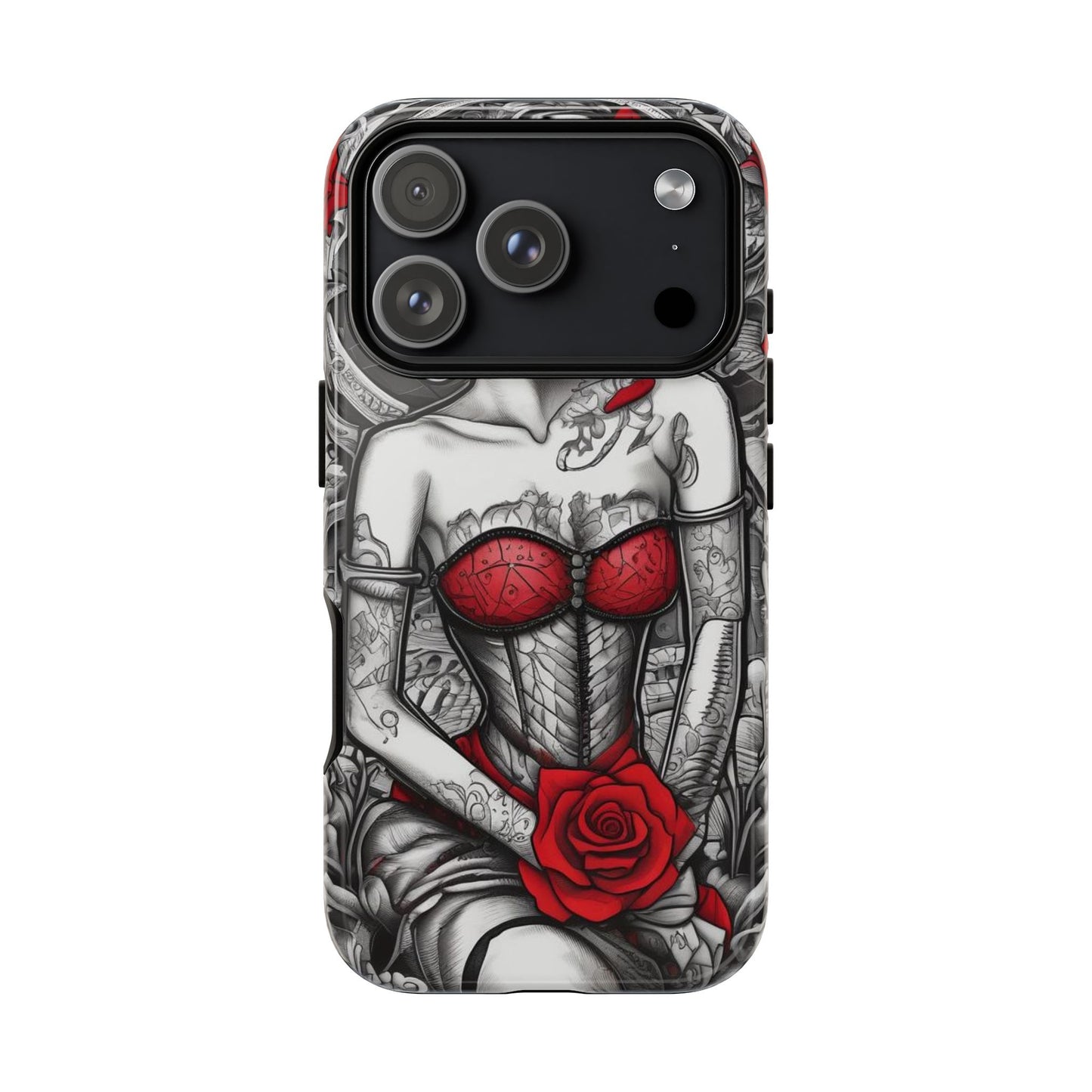 Scarlet Siren Tough Case – Rose Tattoo Edition