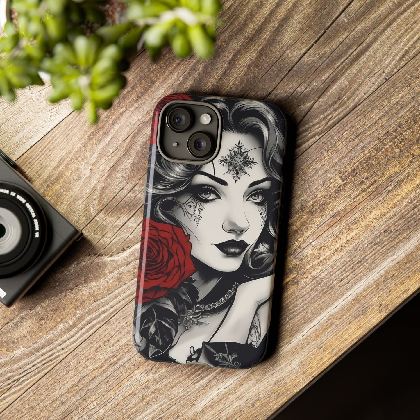 Crimson Muse Tough Case – Rose Ink Edition