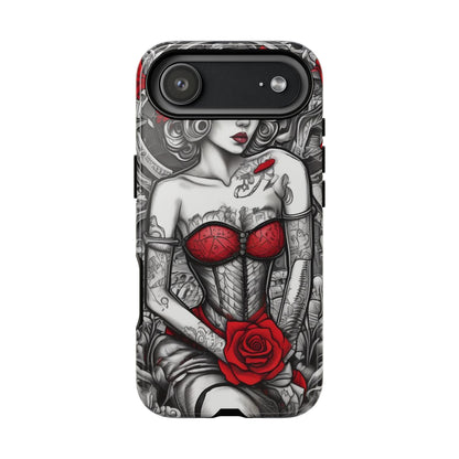 Scarlet Siren Tough Case – Rose Tattoo Edition