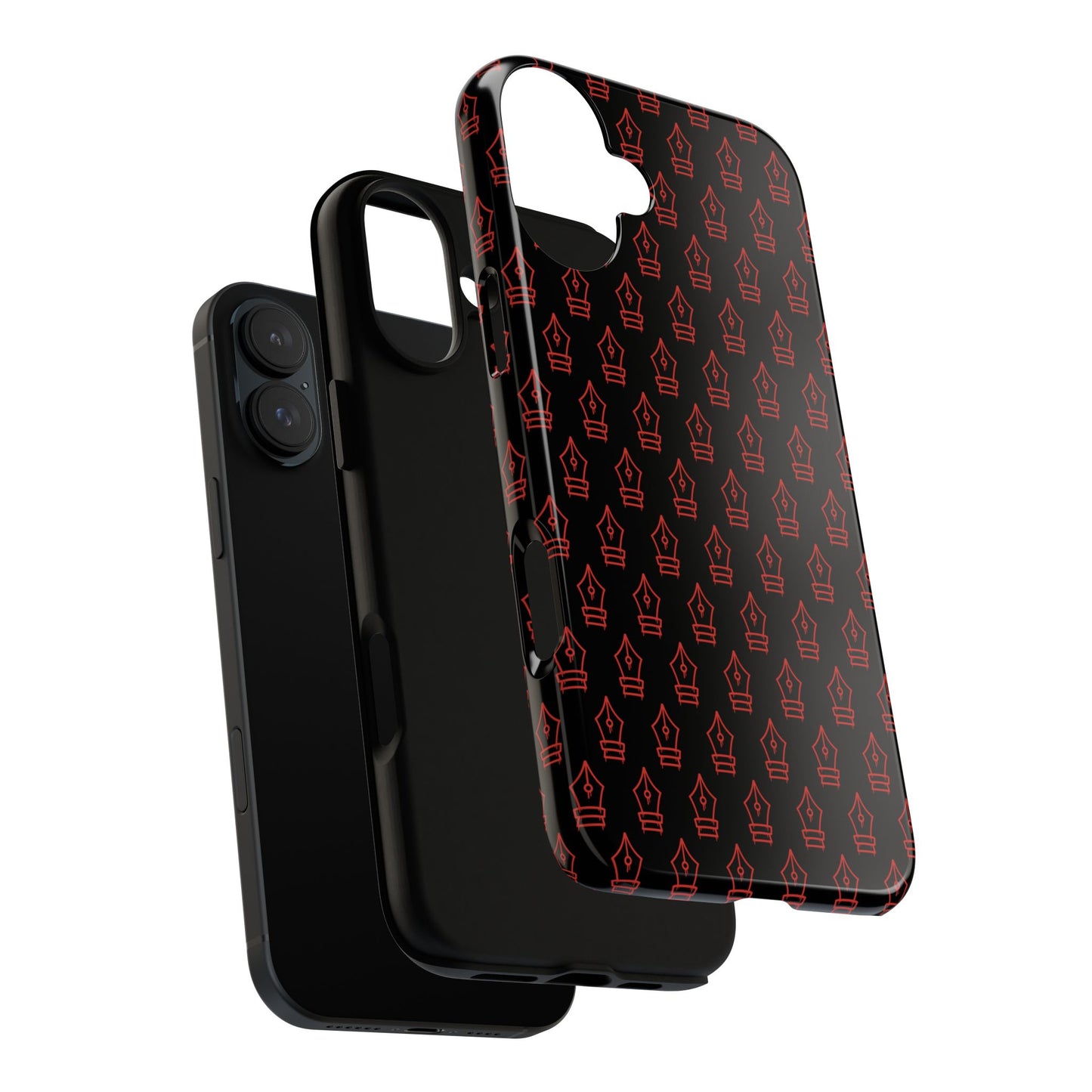 Inked Legacy Pattern Tough Case – Red Script Edition