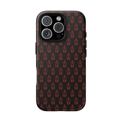 Inked Legacy Pattern Tough Case – Red Script Edition