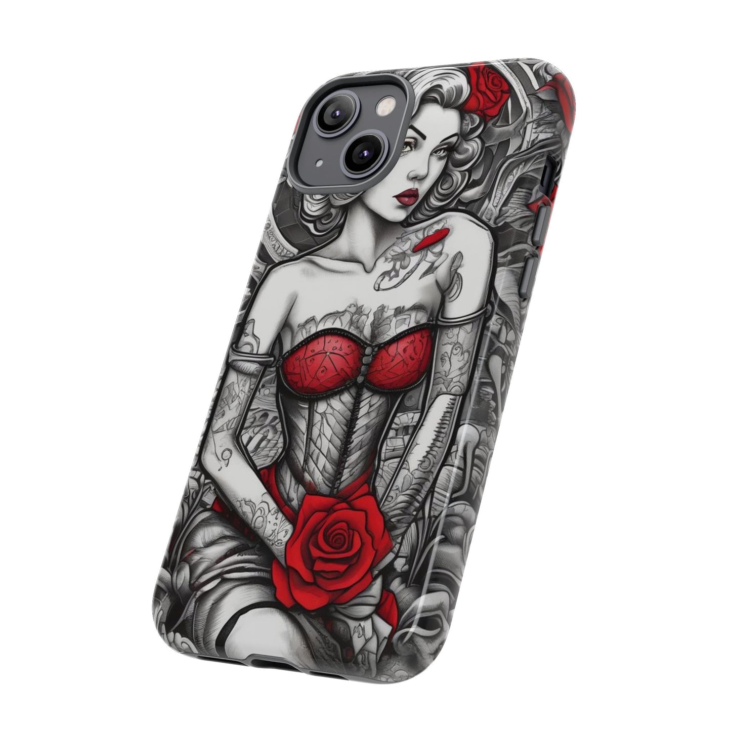 Scarlet Siren Tough Case – Rose Tattoo Edition