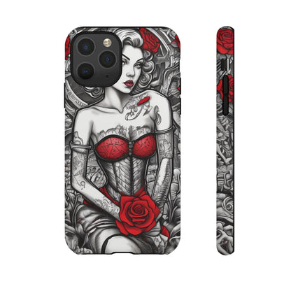 Scarlet Siren Tough Case – Rose Tattoo Edition