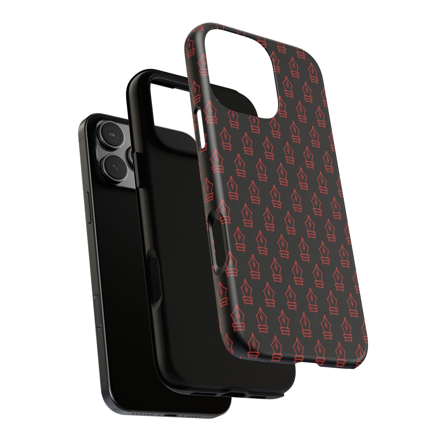 Inked Legacy Pattern Tough Case – Red Script Edition
