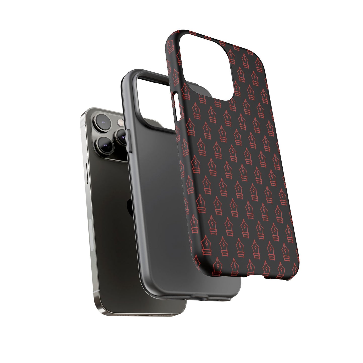 Inked Legacy Pattern Tough Case – Red Script Edition