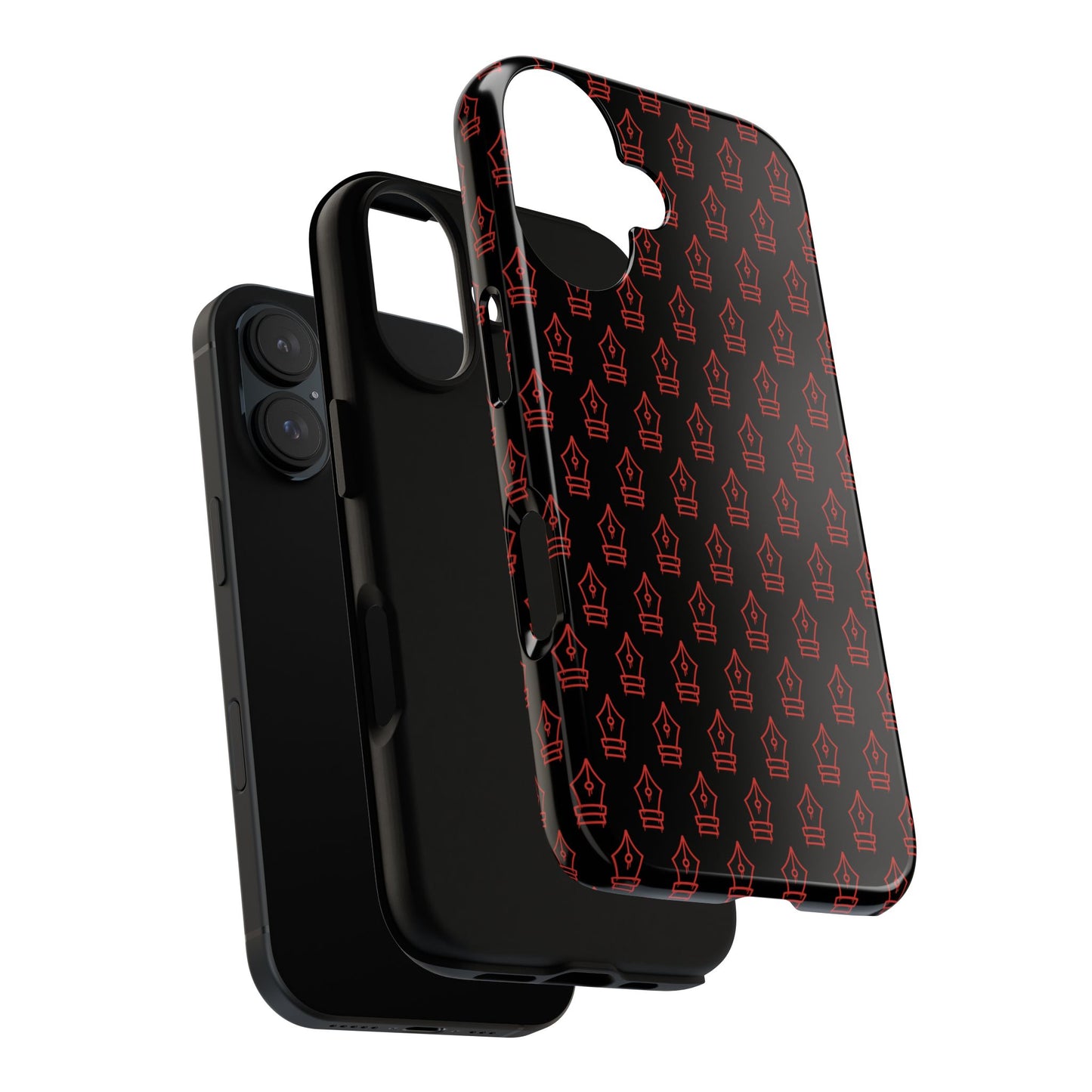 Inked Legacy Pattern Tough Case – Red Script Edition
