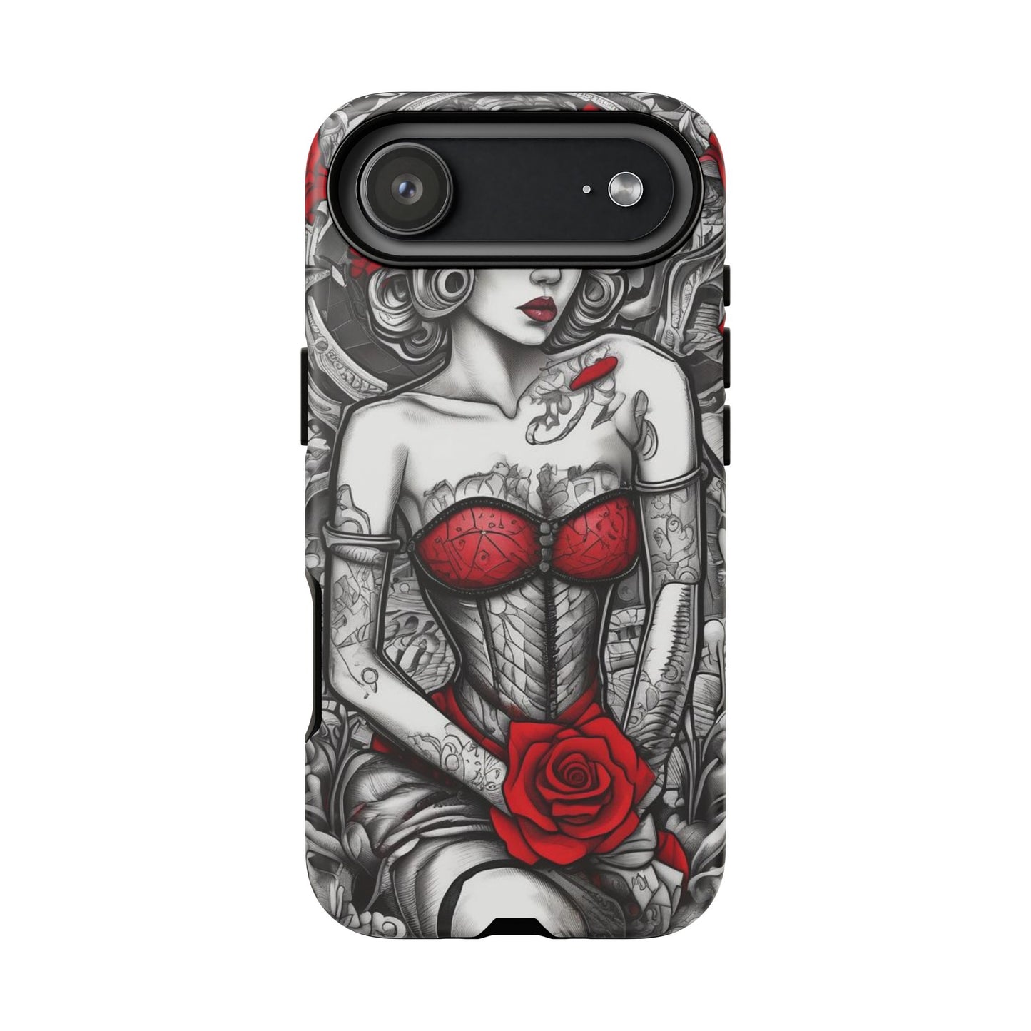 Scarlet Siren Tough Case – Rose Tattoo Edition