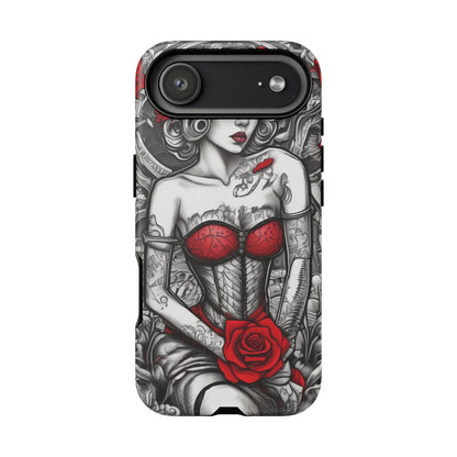 Scarlet Siren Tough Case – Rose Tattoo Edition