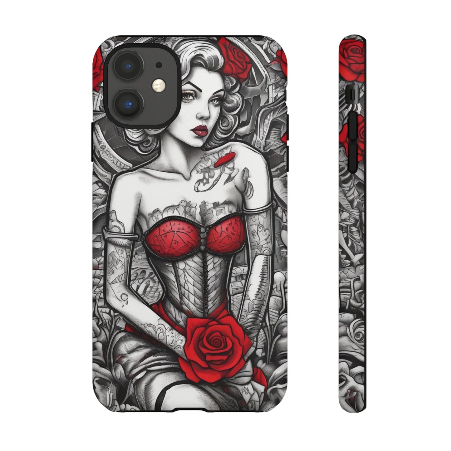 Scarlet Siren Tough Case – Rose Tattoo Edition
