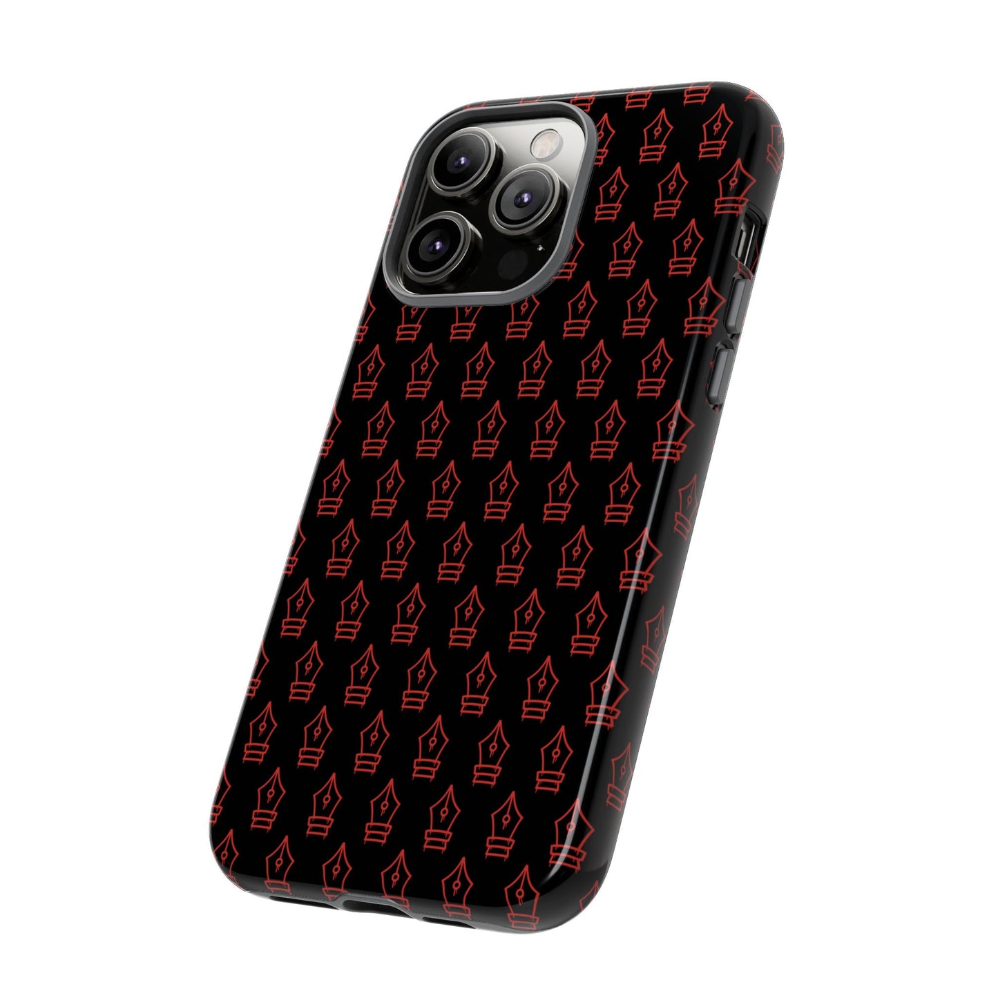 Inked Legacy Pattern Tough Case – Red Script Edition