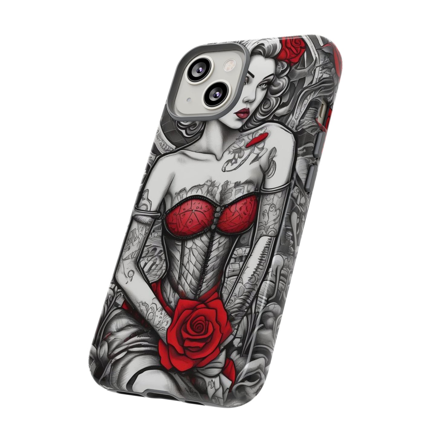Scarlet Siren Tough Case – Rose Tattoo Edition