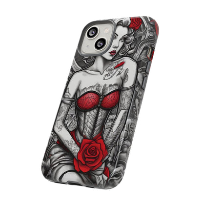 Scarlet Siren Tough Case – Rose Tattoo Edition