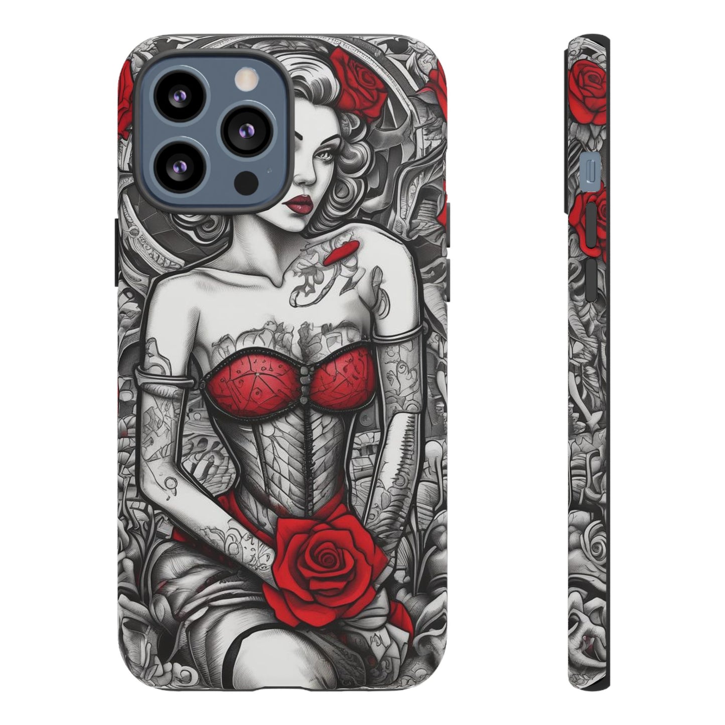 Scarlet Siren Tough Case – Rose Tattoo Edition