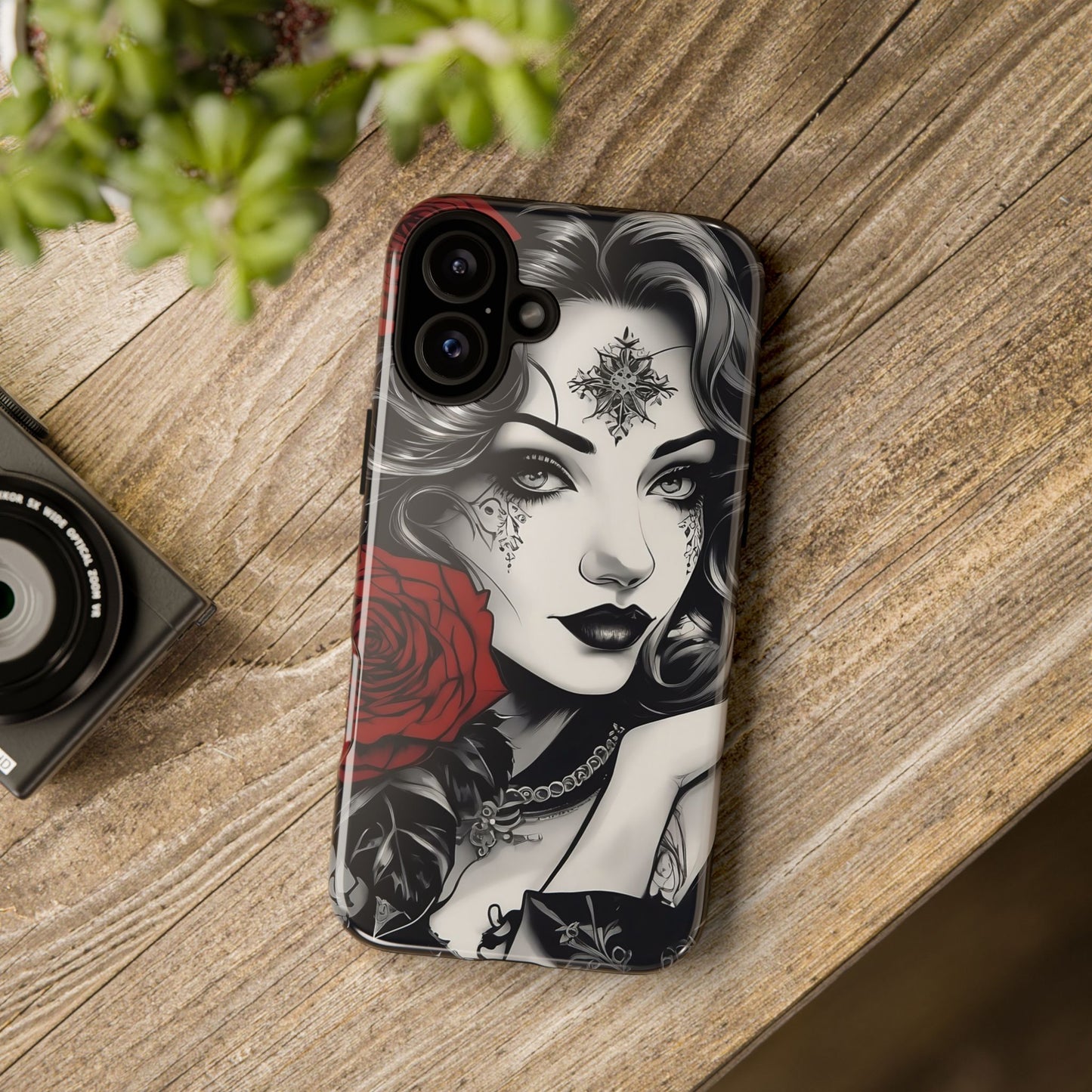 Crimson Muse Tough Case – Rose Ink Edition