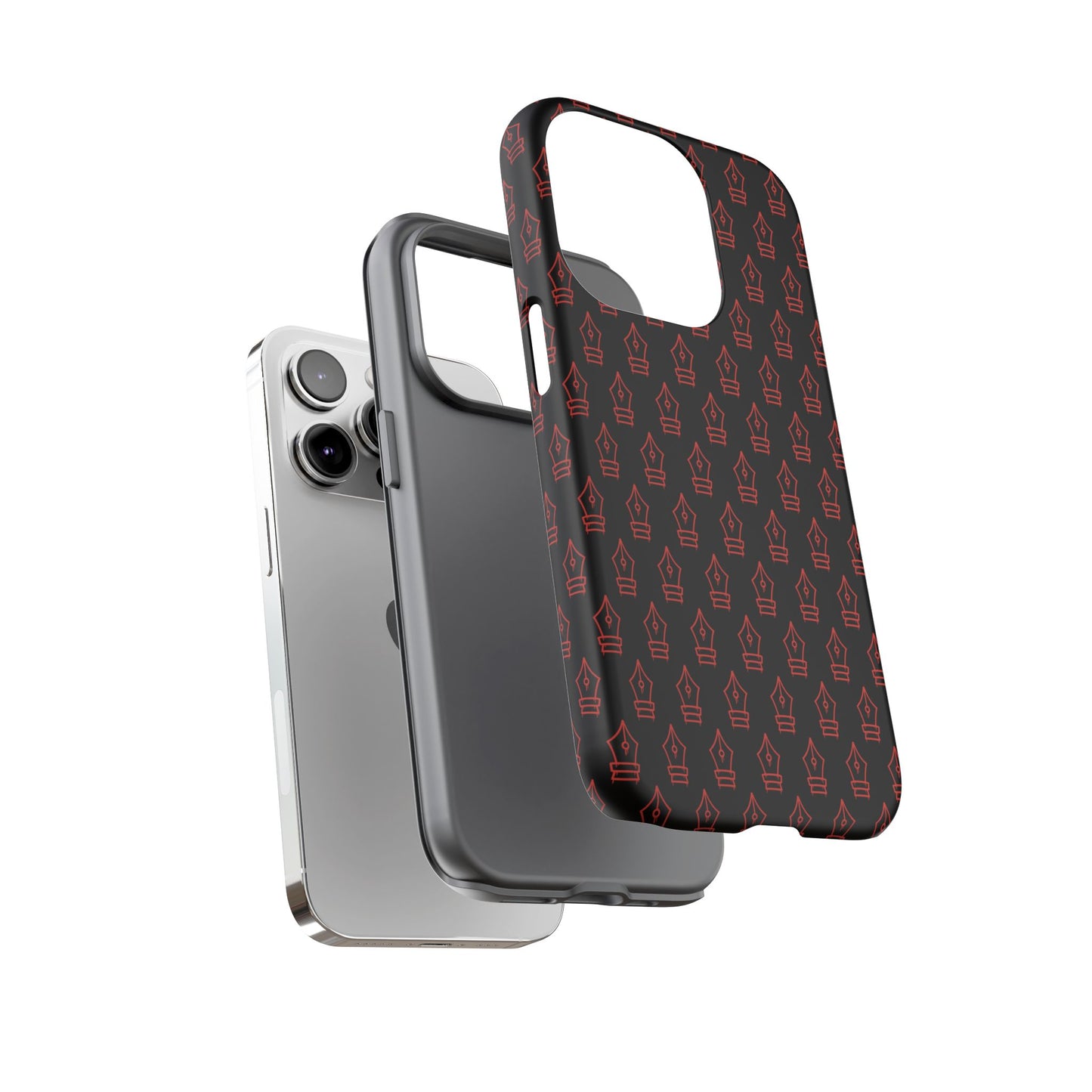 Inked Legacy Pattern Tough Case – Red Script Edition