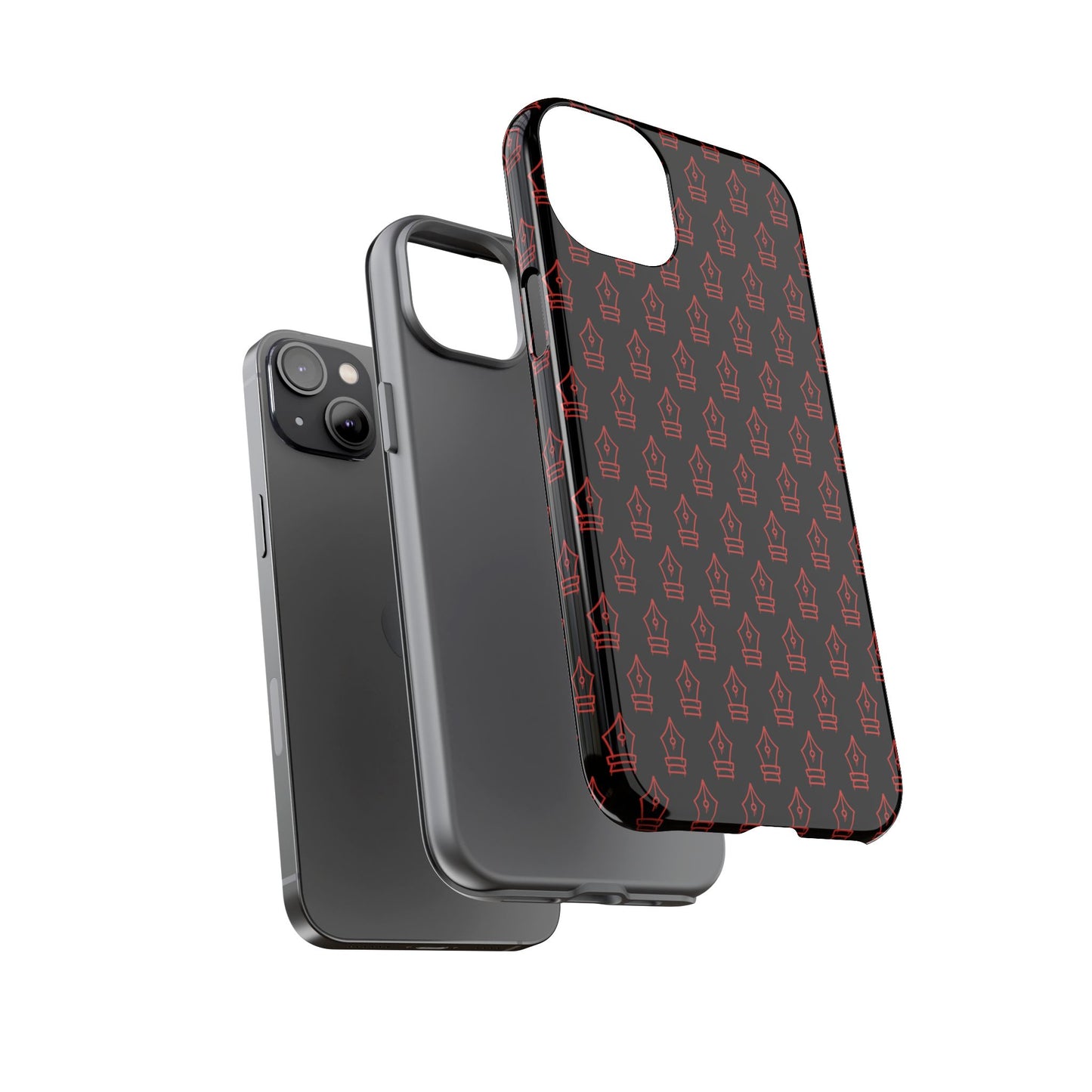 Inked Legacy Pattern Tough Case – Red Script Edition