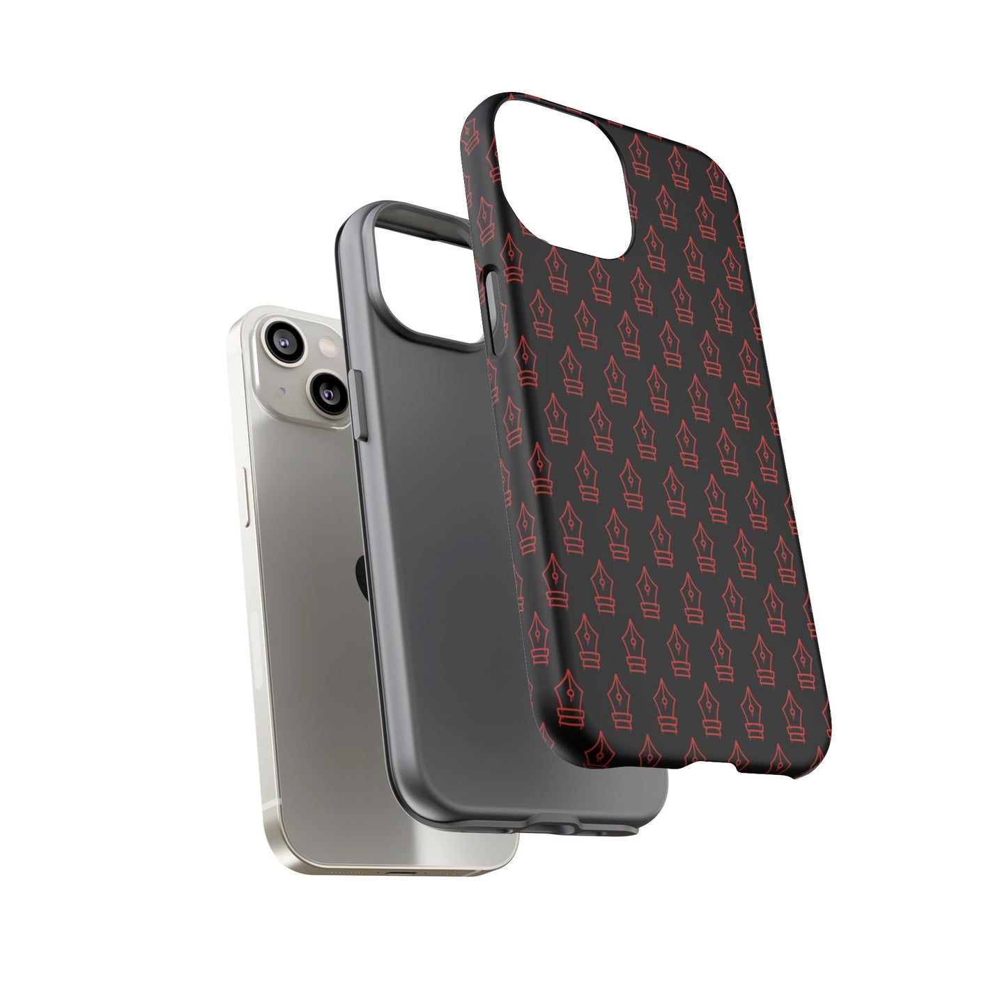 Inked Legacy Pattern Tough Case – Red Script Edition