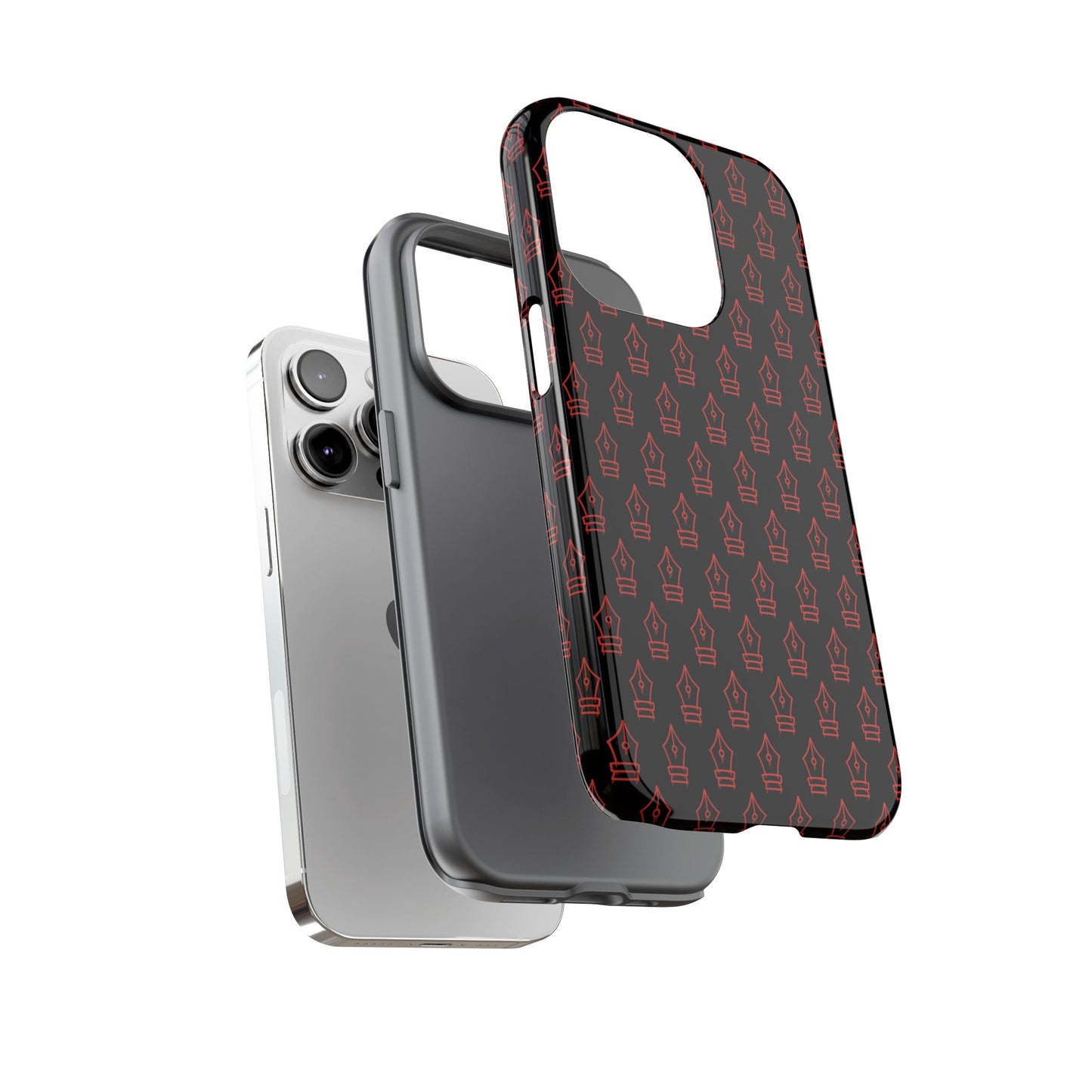 Inked Legacy Pattern Tough Case – Red Script Edition