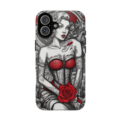 Scarlet Siren Tough Case – Rose Tattoo Edition