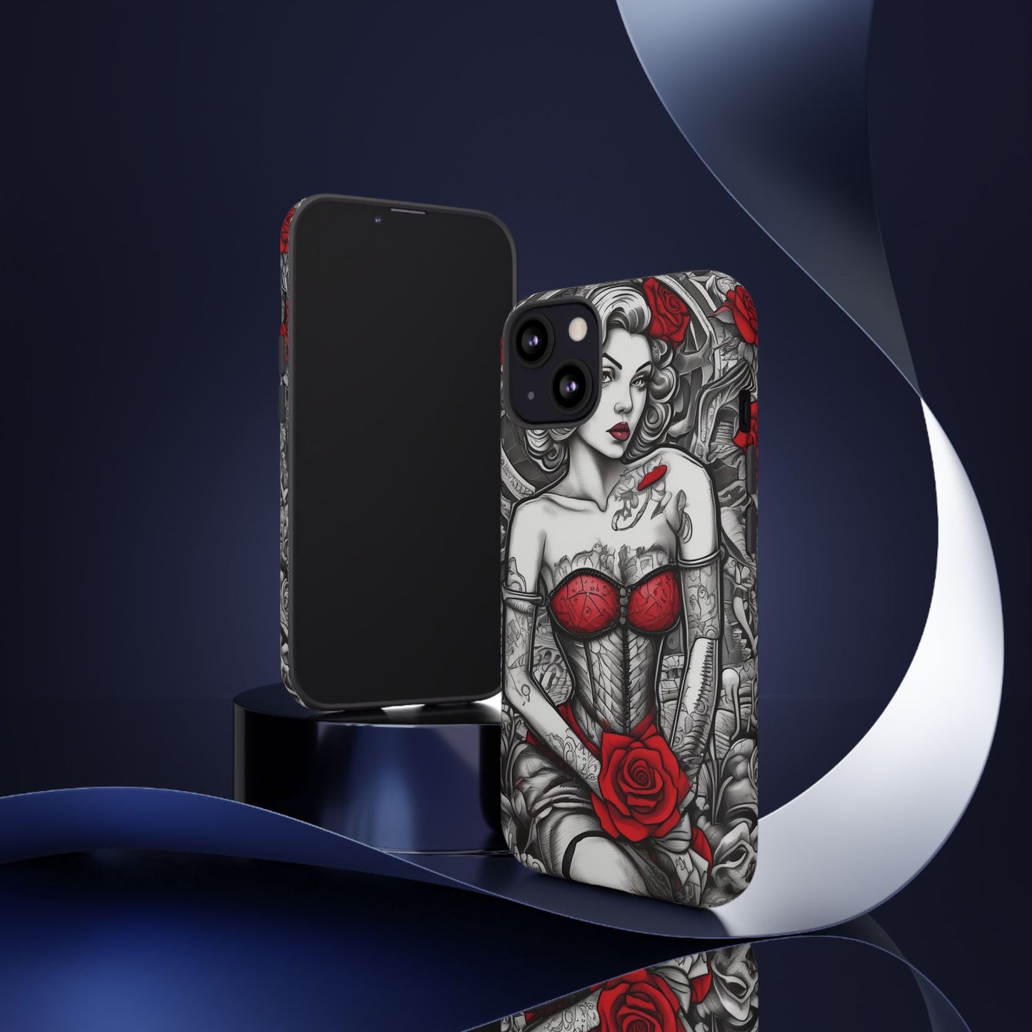 Scarlet Siren Tough Case – Rose Tattoo Edition