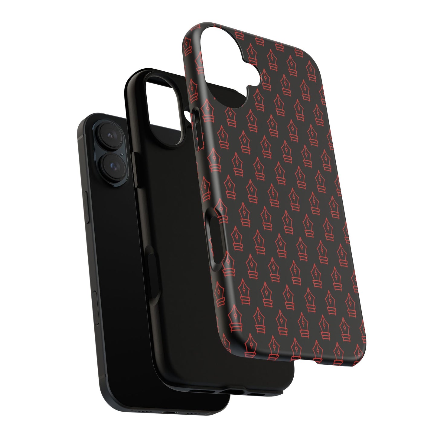 Inked Legacy Pattern Tough Case – Red Script Edition