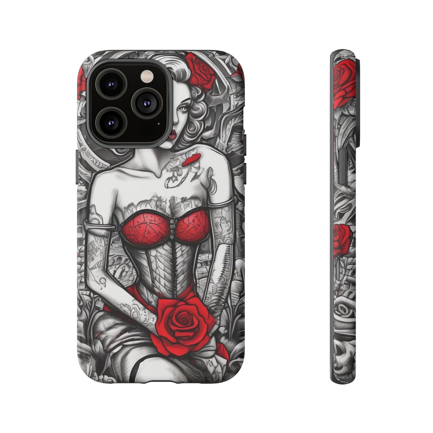 Scarlet Siren Tough Case – Rose Tattoo Edition