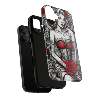 Scarlet Siren Tough Case – Rose Tattoo Edition