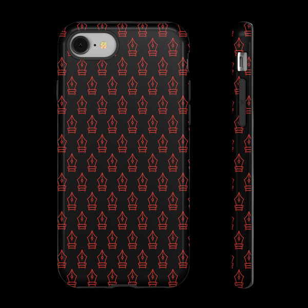 Inked Legacy Pattern Tough Case – Red Script Edition