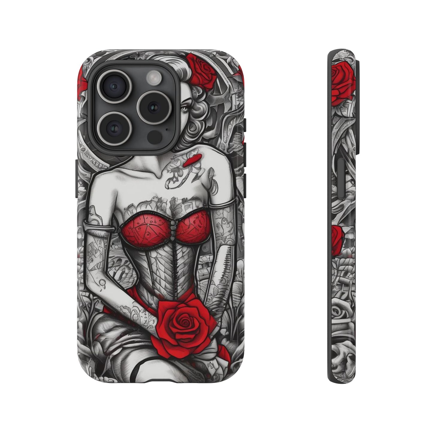 Scarlet Siren Tough Case – Rose Tattoo Edition
