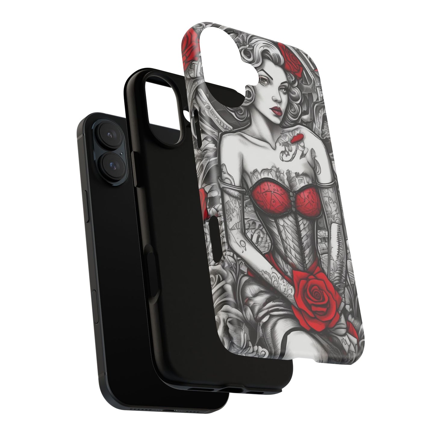 Scarlet Siren Tough Case – Rose Tattoo Edition