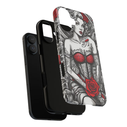 Scarlet Siren Tough Case – Rose Tattoo Edition