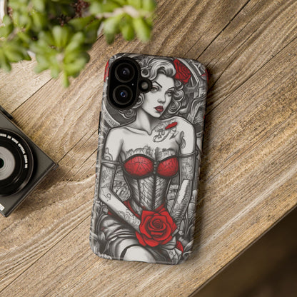 Scarlet Siren Tough Case – Rose Tattoo Edition