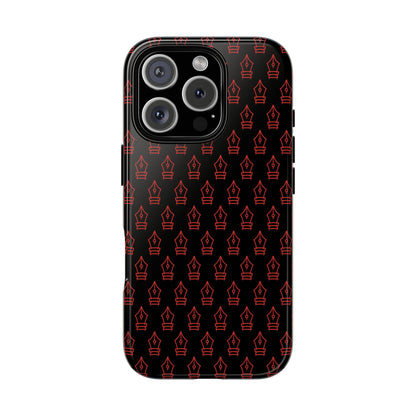 Inked Legacy Pattern Tough Case – Red Script Edition