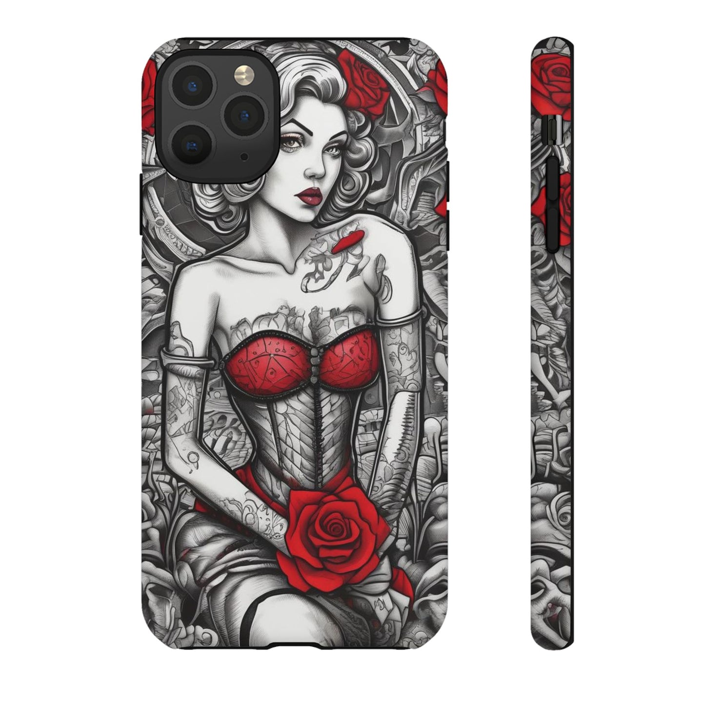 Scarlet Siren Tough Case – Rose Tattoo Edition