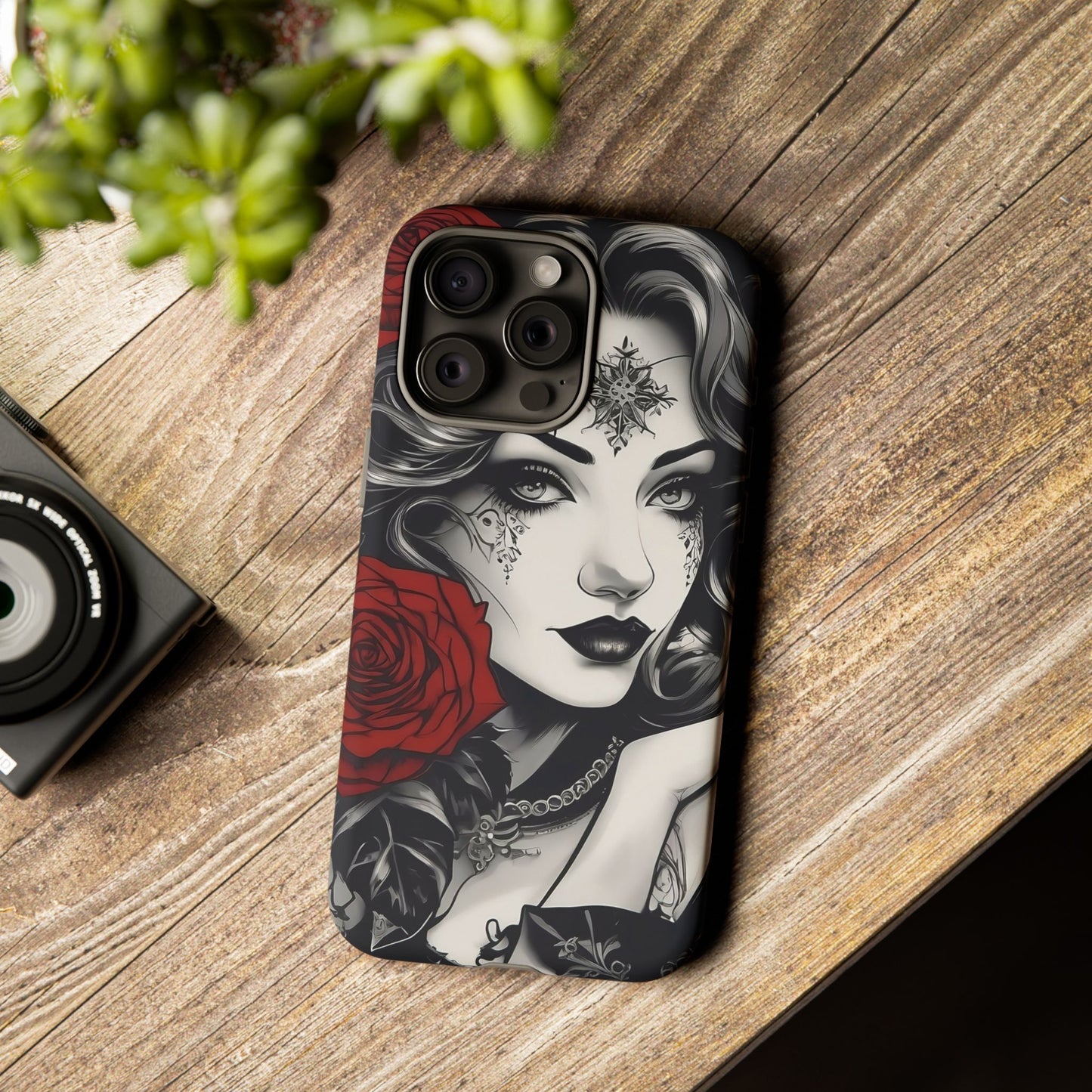 Crimson Muse Tough Case – Rose Ink Edition