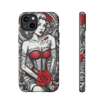 Scarlet Siren Tough Case – Rose Tattoo Edition