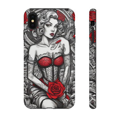 Scarlet Siren Tough Case – Rose Tattoo Edition