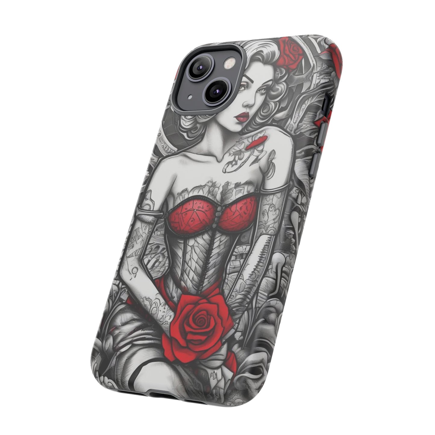 Scarlet Siren Tough Case – Rose Tattoo Edition