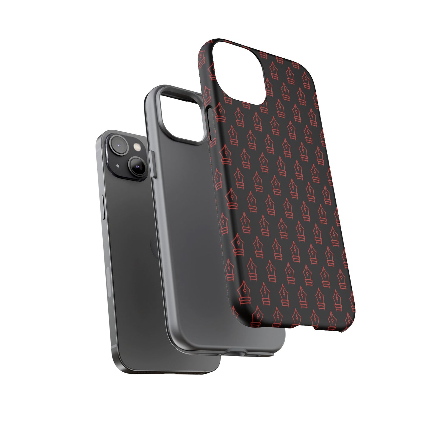 Inked Legacy Pattern Tough Case – Red Script Edition