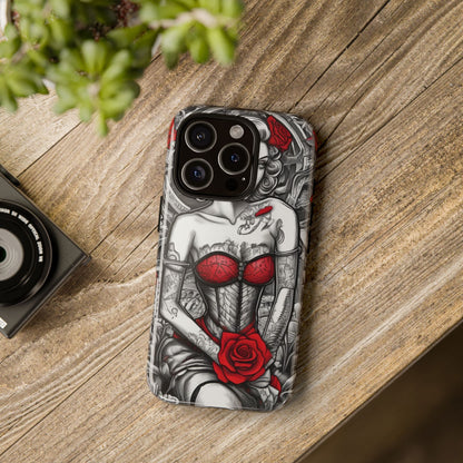 Scarlet Siren Tough Case – Rose Tattoo Edition