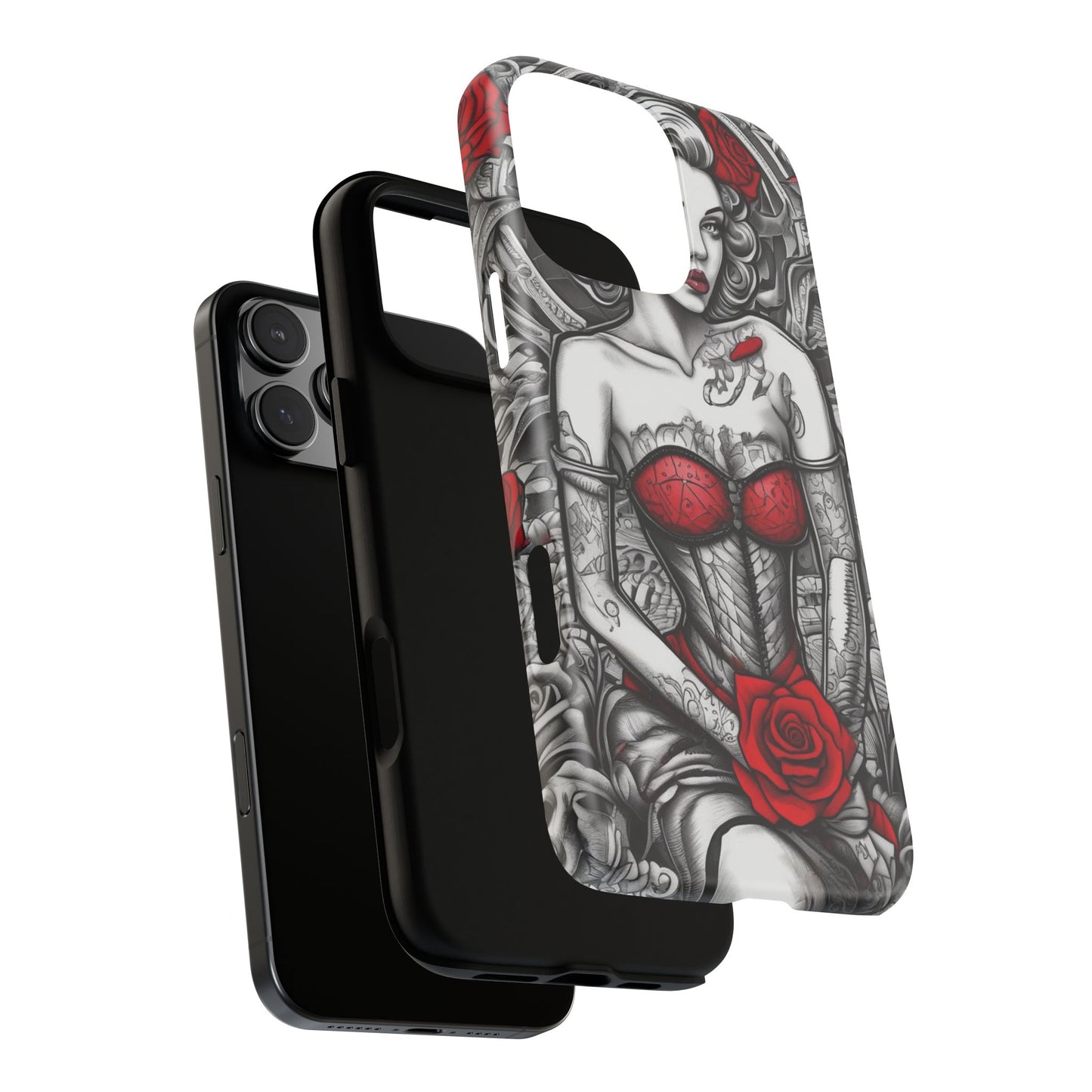 Scarlet Siren Tough Case – Rose Tattoo Edition