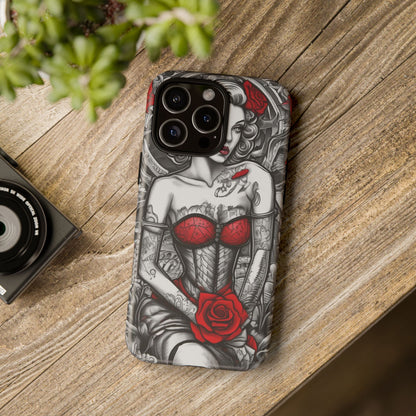 Scarlet Siren Tough Case – Rose Tattoo Edition