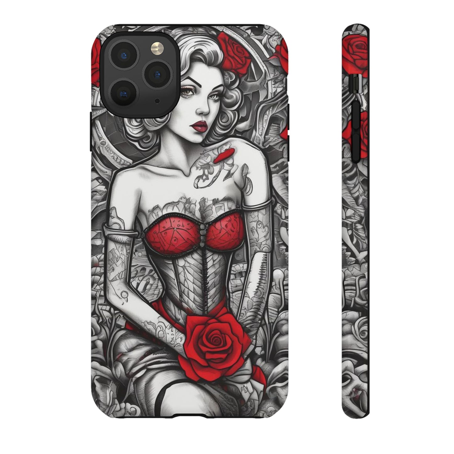 Scarlet Siren Tough Case – Rose Tattoo Edition